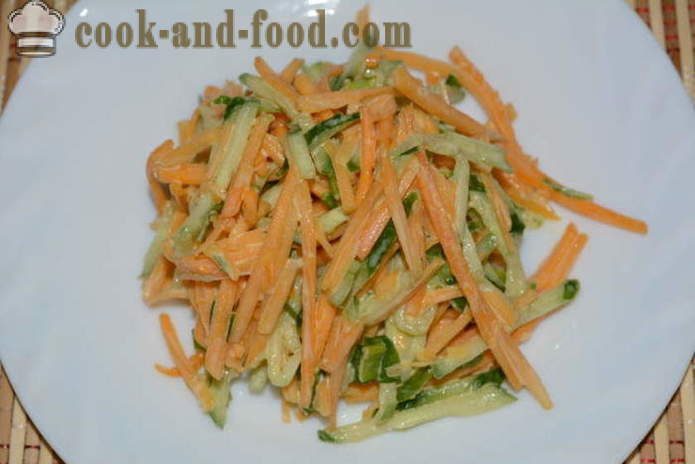 Salad of pumpkin and cucumber with mustard sauce - how to prepare a salad with pumpkin and cucumber, with a step by step recipe photos