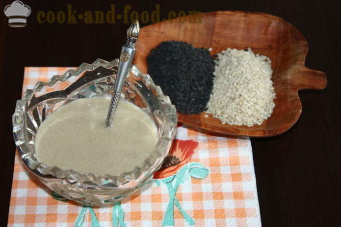 Sesame paste tahini - how to make tahini paste at home, poshagovіy recipe with a photo