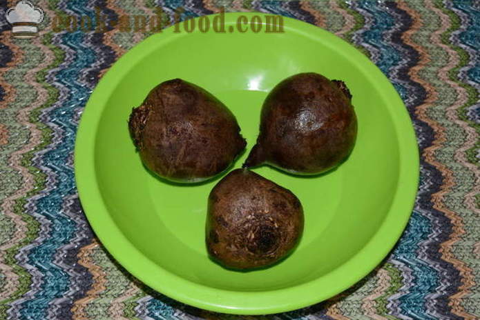 Tasty boiled beets for salad or lettuce in a pot - how to cook beets whole, step by step recipe photos