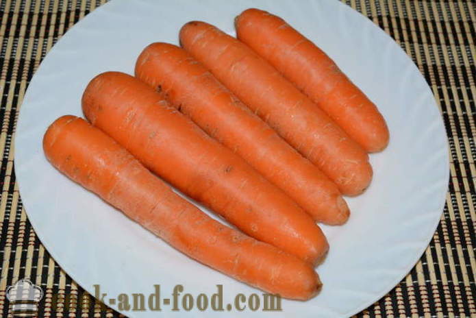 How to cook carrot salad and Russian salad - how to cook the carrots in a saucepan, with a step by step recipe photos