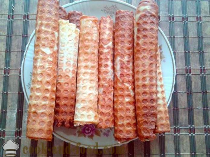 Soviet wafer rolls in a waffle iron - how to cook wafer rolls, a step by step recipe