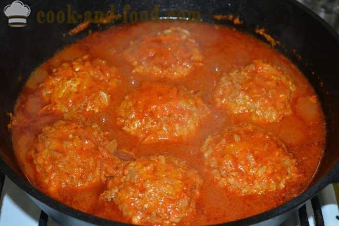 Lazy cabbage rolls with minced meat and rice - how to make lazy cabbage rolls with minced meat and cabbage, a step by step recipe photos
