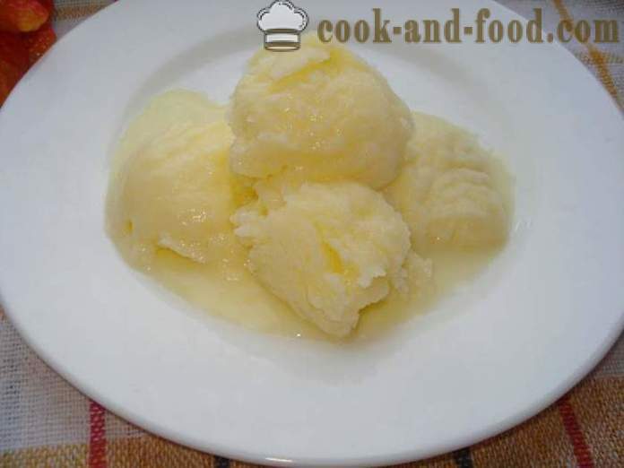 Homemade ice cream made from milk with starch - how to make an ice cream sundae at home, step by step recipe photos