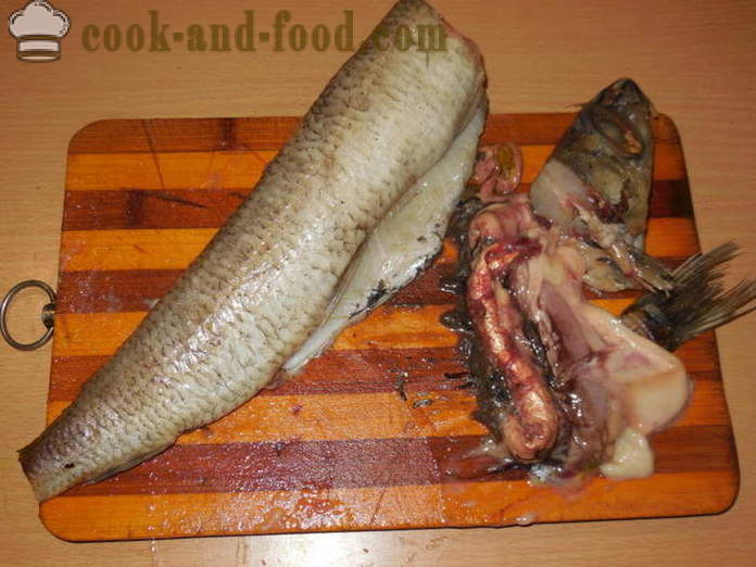 Delicious stuffed fish - how to cook stuffed minced fish and rice, with a step by step recipe photos