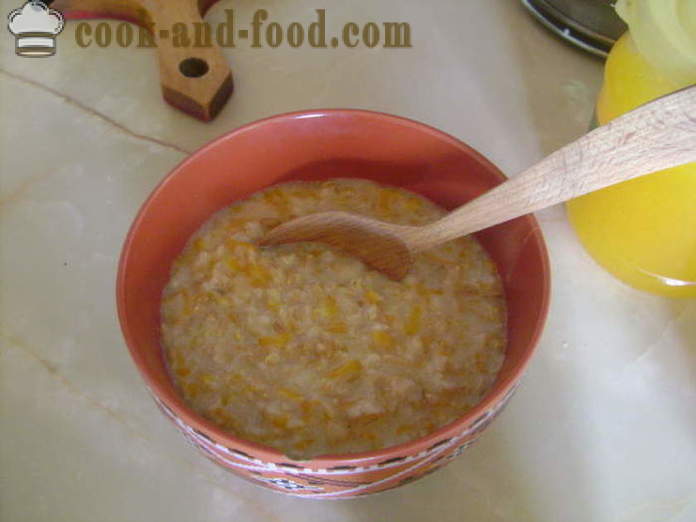 Oatmeal porridge of whole grains on milk - how to cook delicious oatmeal beans in milk, with a step by step recipe photos
