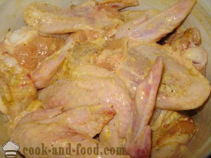 Skewers of chicken wings - as a tasty marinade for barbecue chicken wings, a step by step recipe photos