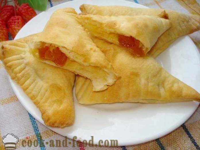 Puff with apricots Puff - how to make puff pastry from the finished, step by step recipe photos