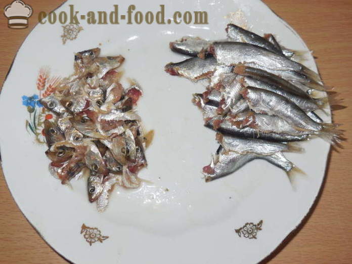 Dry ambassador sprat - how to pickle sprat in the home is tasty and fast, step by step recipe photos