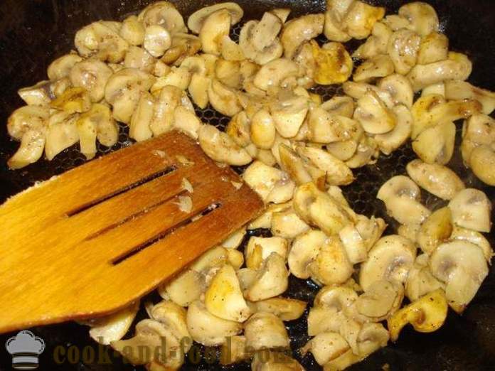 Fresh mushrooms fried in a pan - how to cook fried mushrooms, a step by step recipe photos