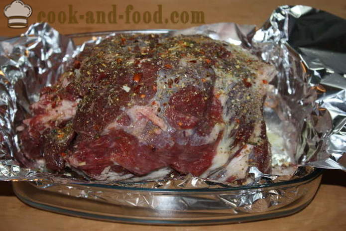 Roast leg of lamb in the oven - how to cook a leg of lamb in foil, with a step by step recipe photos