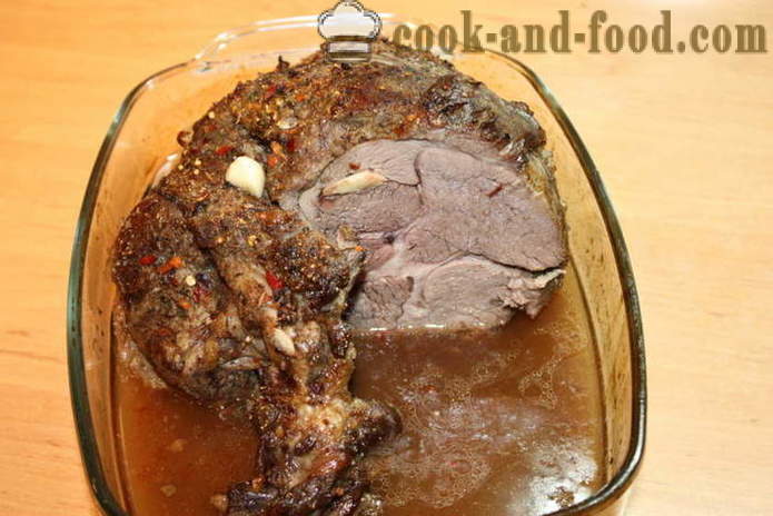 Roast leg of lamb in the oven - how to cook a leg of lamb in foil, with a step by step recipe photos