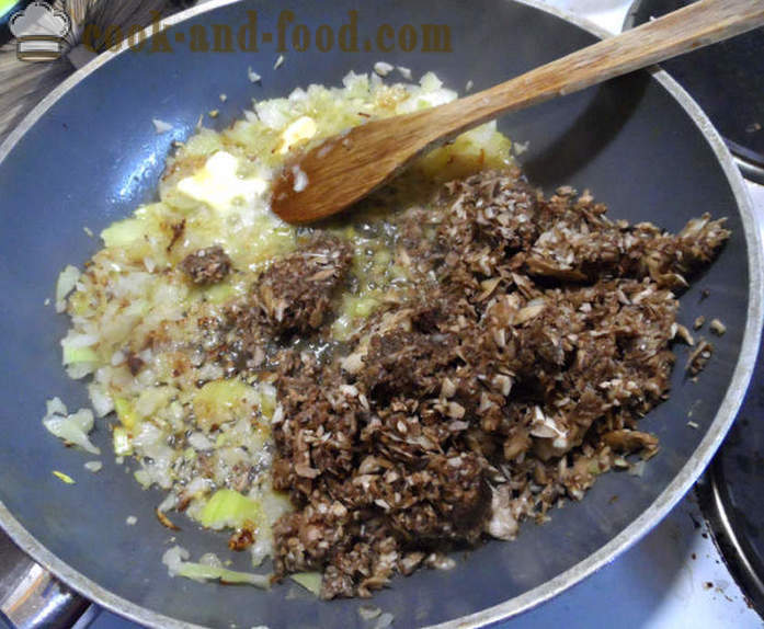 Nests of minced meat with mushrooms and cheese - how to make nests with meat and mushrooms, a step by step recipe photos