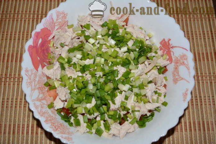 A delicious salad with avocado and chicken breast - how to prepare a salad with avocado and chicken, with a step by step recipe photos