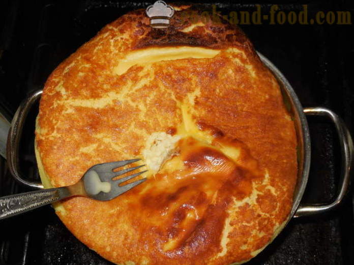 Delicious casserole made from cow colostrum and egg - as a cook in the oven colostrum, a step by step recipe photos