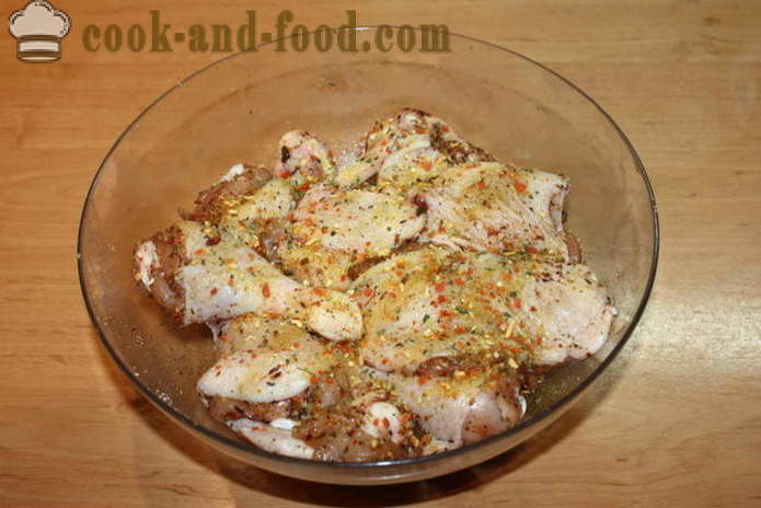 Chicken pieces, breaded - as delicious to cook the chicken pieces in the oven, with a step by step recipe photos