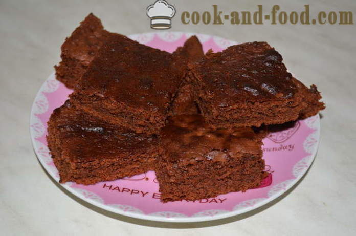 Chocolate brownie cake - how to make chocolate brownies at home, step by step recipe photos