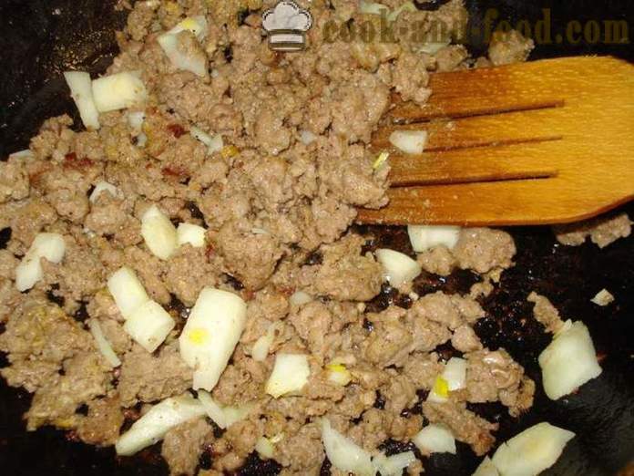 Pasta nautically with ground beef - how to cook pasta nautically with minced meat, a step by step recipe photos