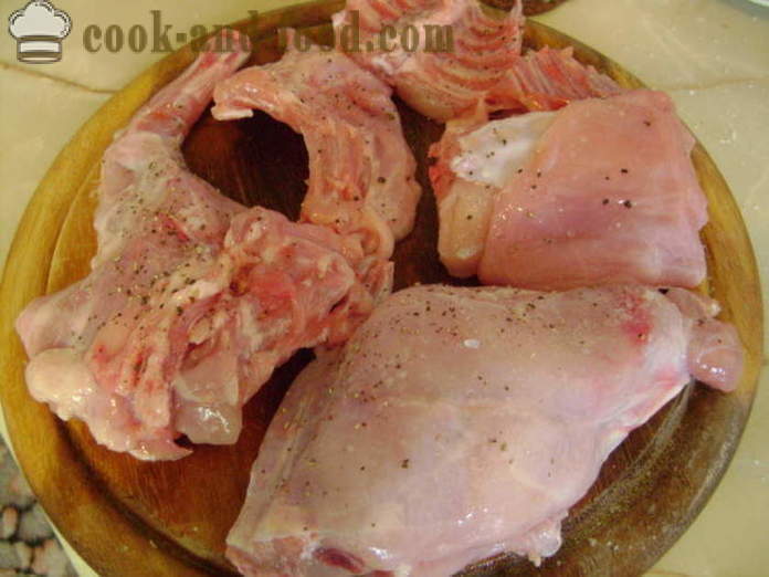 Rabbit braised in cream - how to cook rabbit stew in sour cream, a step by step recipe photos