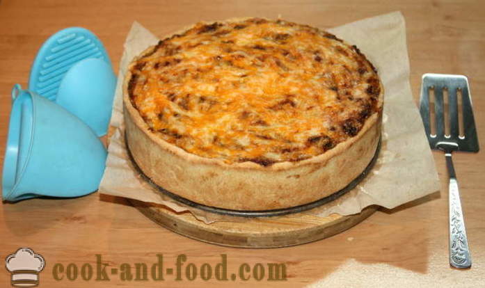 Delicious chicken pie with cheese - how to cook a chicken pie in the oven, with a step by step recipe photos