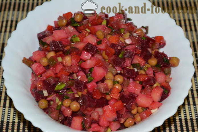 Vinaigrette in multivarka peas, cucumbers - how to cook salad in multivarka, step by step recipe photos