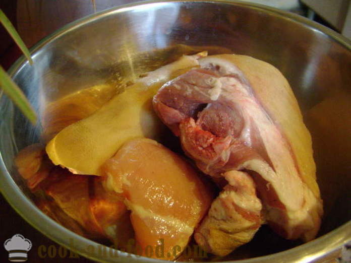 Jellied meat and homemade brawn - to prepare jellied meat and brawn to make at home, step by step recipe photos