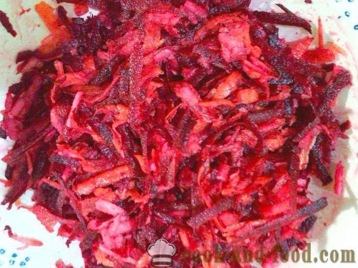 Delicious salad of raw beets and vegetables - how to prepare a salad of raw vegetables, a step by step recipe photos