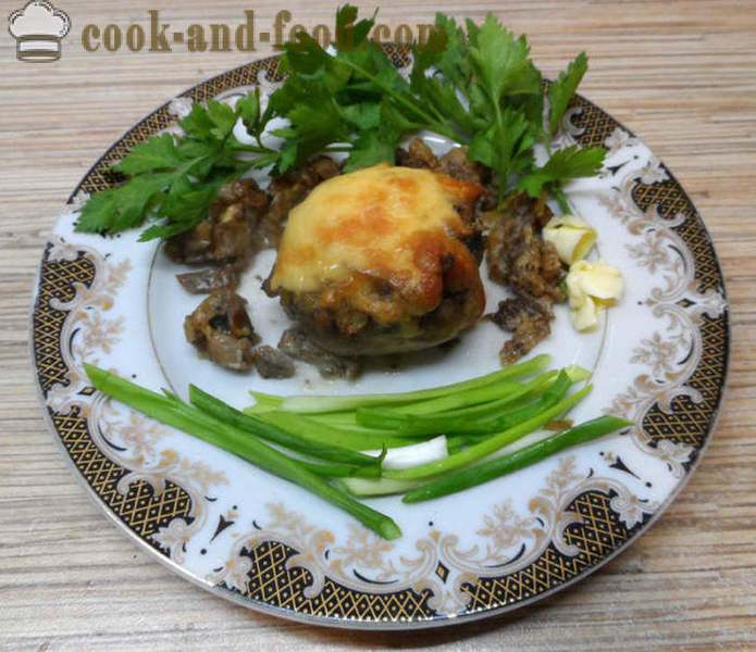Baked stuffed mushrooms - how to prepare stuffed mushrooms in the oven, with a step by step recipe photos