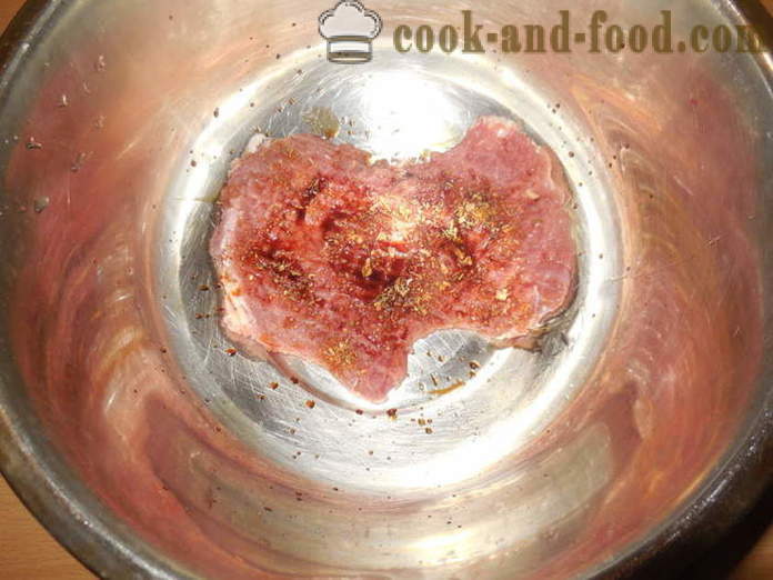 Meat rolls stuffed in the oven - how to cook meat rolls on skewers, a step by step recipe photos