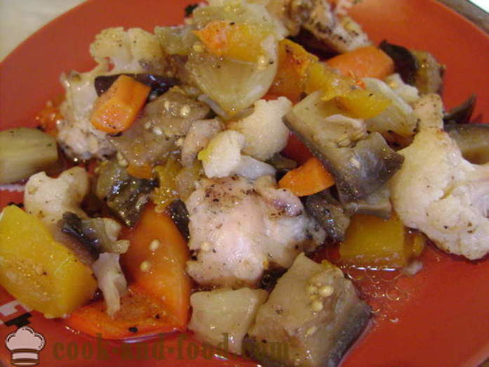 Chicken fillet with vegetables in the oven - how to cook chicken with vegetables, a step by step recipe photos