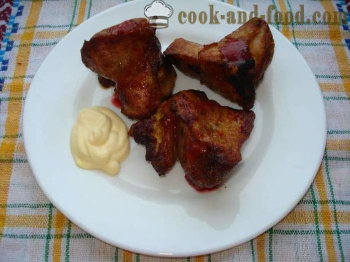 Pork kebab mayonnaise and wine - like a kebab marinate in the mayonnaise and wine, a step by step recipe photos