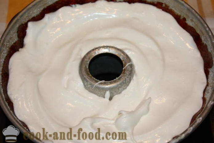 Dessert meringue in the oven - how to cook the meringue in the home, step by step recipe photos