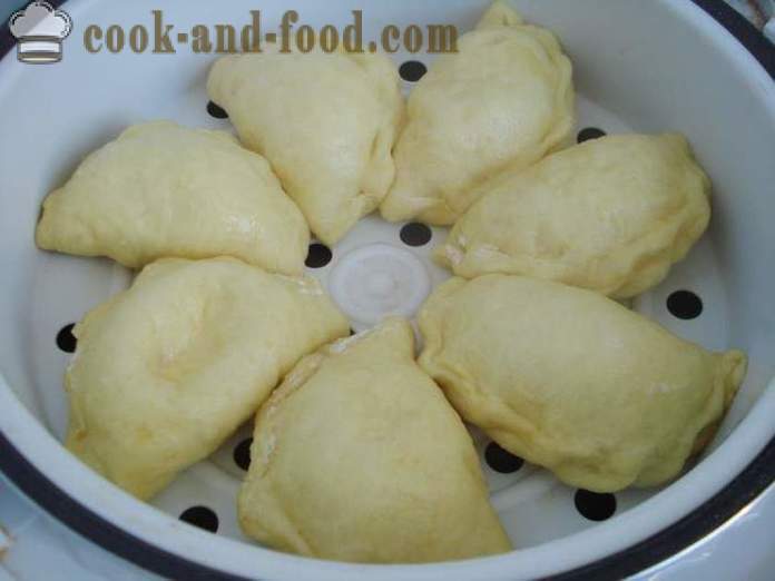 Lush steamed dumplings with cottage cheese - how to cook dumplings steamed in multivarka, step by step recipe photos