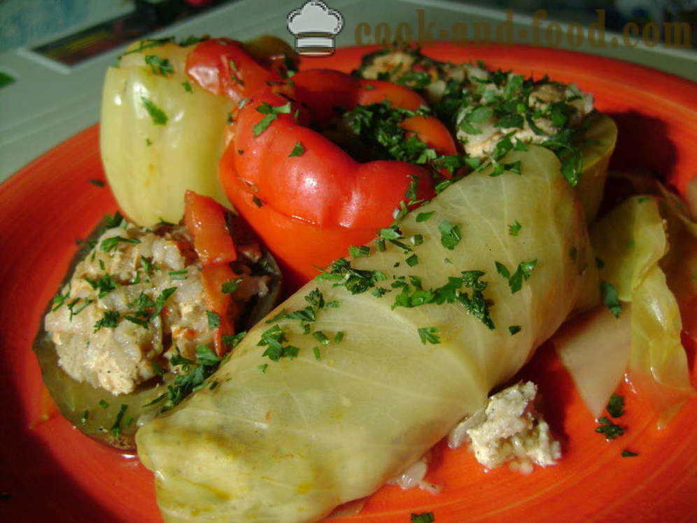 Stuffed vegetables with rice and minced meat - how to prepare stuffed vegetables, with a step by step recipe photos