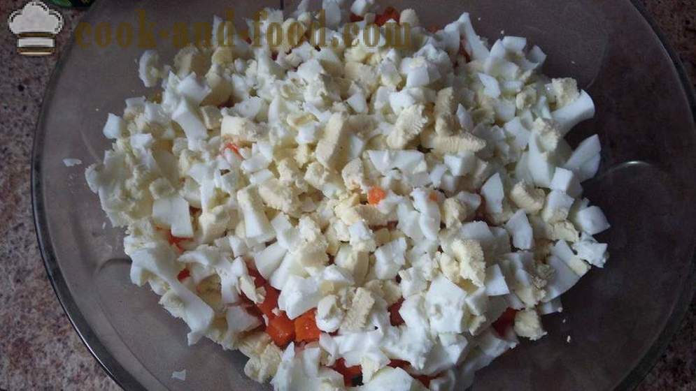 Salad of tuna fish with egg and potatoes - how to prepare a salad of tuna canned, step by step recipe photos