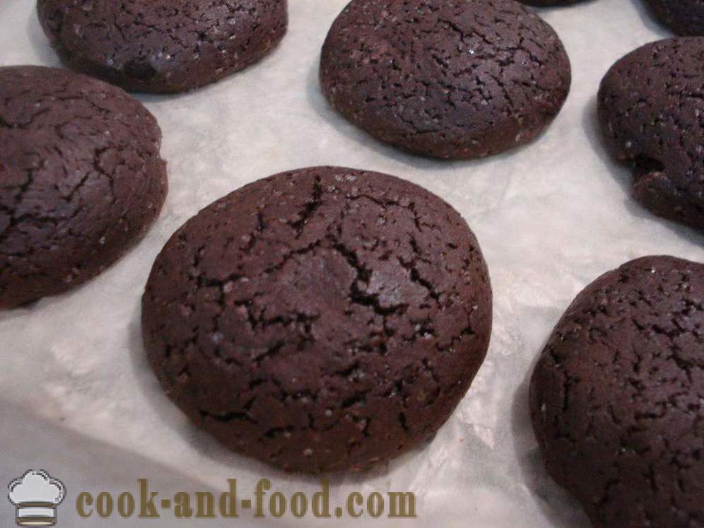 Homemade chocolate chip cookies with cocoa quickly and simply - how to cook chocolate chip cookies at home, step by step recipe photos