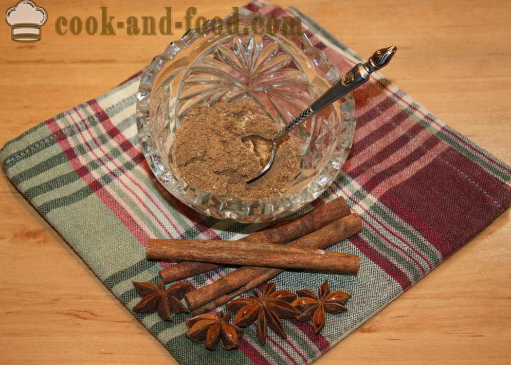 Dry perfumes or spices for gingerbread