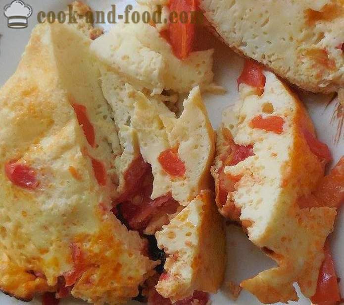 Omelet with tomatoes in multivarka - how to cook an omelet in multivarka, step by step recipe photos