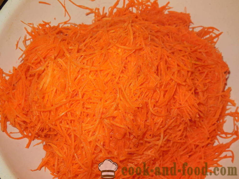 Carrots in Korean - how to cook carrots in Korean at home, step by step recipe photos