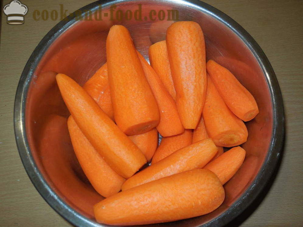 Carrots in Korean - how to cook carrots in Korean at home, step by step recipe photos