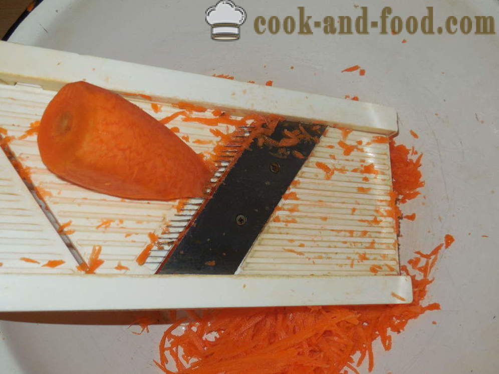 Carrots in Korean - how to cook carrots in Korean at home, step by step recipe photos