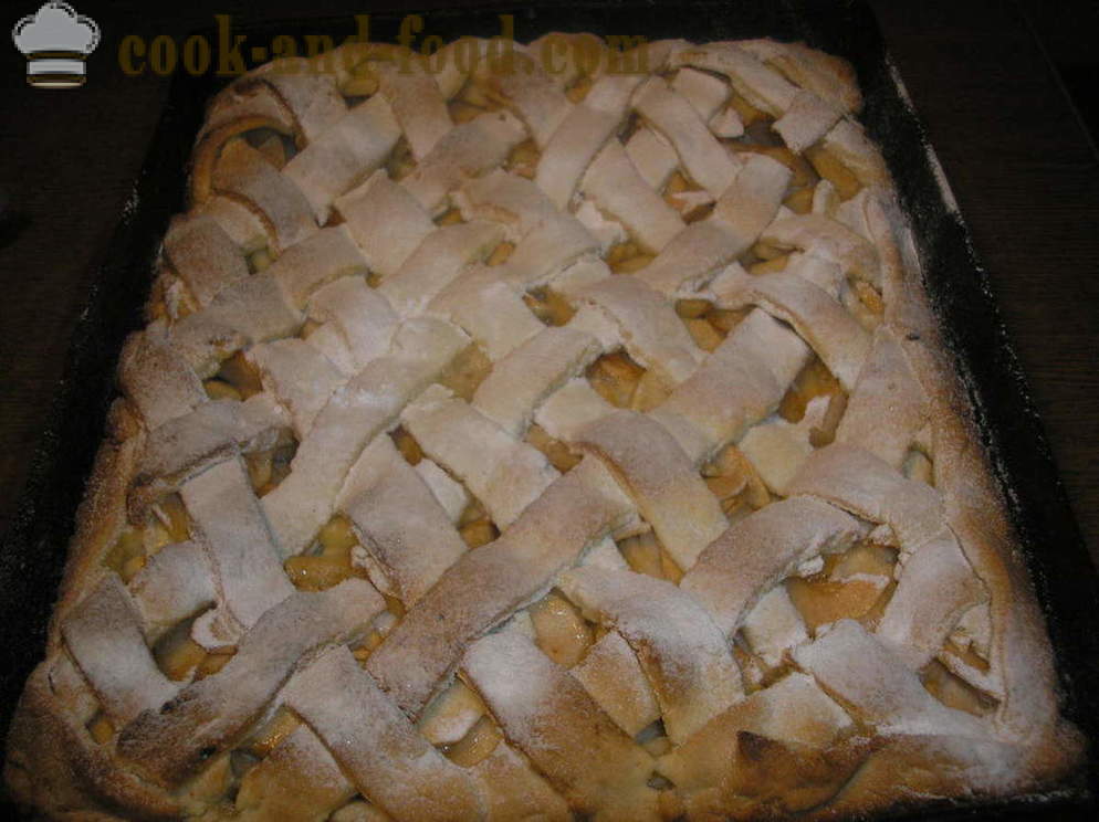 Open apple pie dough - how to cook apple pie dough, a step by step recipe photos