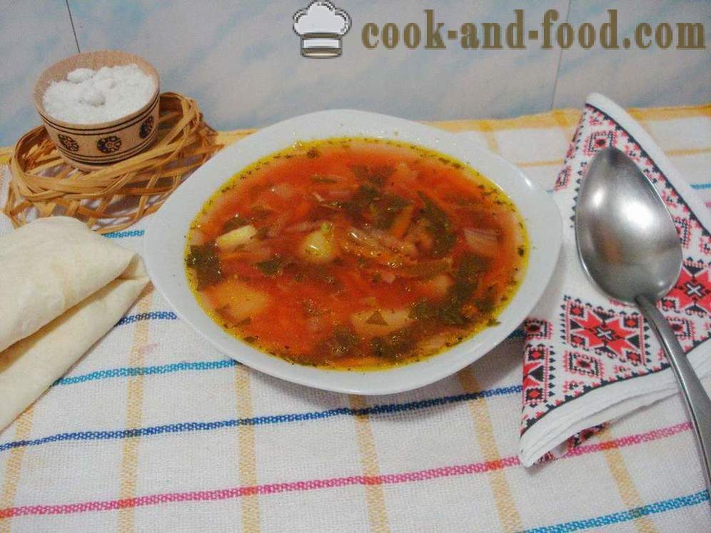 Vegetable soup with sorrel - how to cook soup with sorrel, a step by step recipe photos