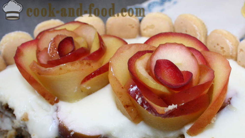 Recipe of apples rose - how to make apple cake roses, step by step recipe photos