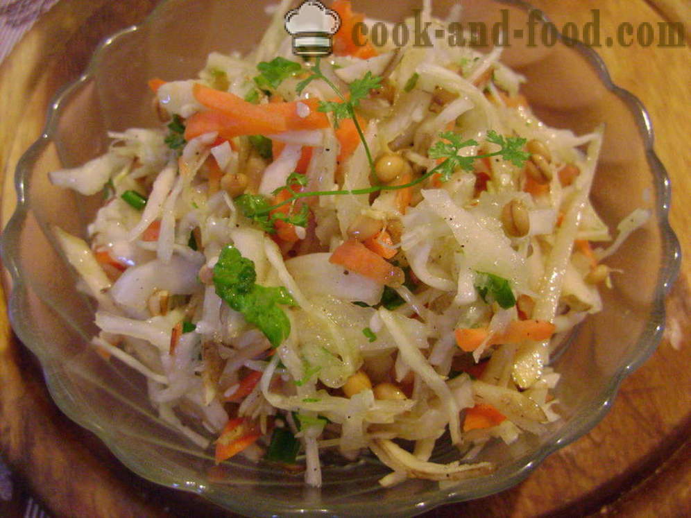 Vitamin salad of cabbage, carrots, Jerusalem artichoke - how to make vitamin salad, a step by step recipe photos