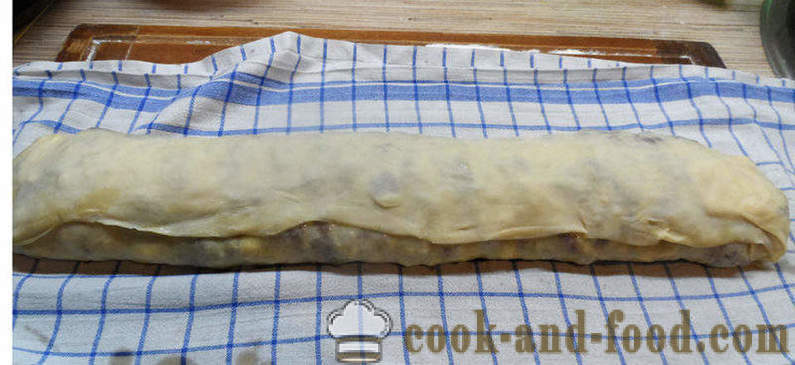 Strudel with cherries - how to cook strudel with cherry, with a step by step recipe photos