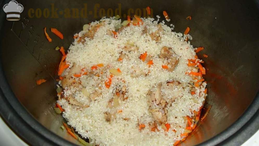Pilaf rabbit multivarka - how to cook risotto with rabbit in multivarka, step by step recipe photos