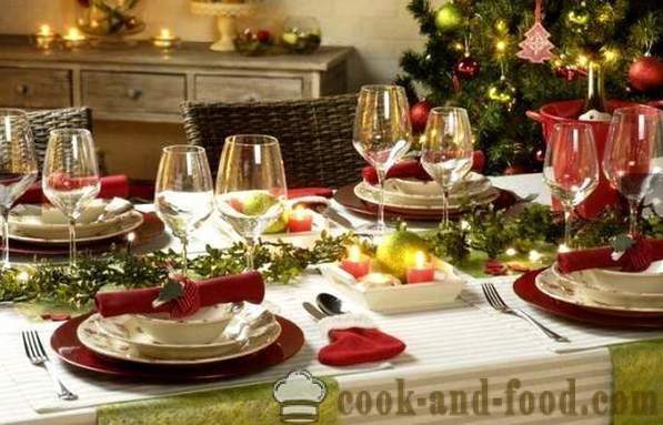 How to decorate a New Year's table in the Year of the Rooster 2017 with photo