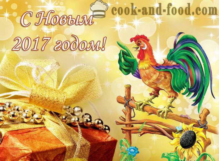 Original Christmas desserts for the year of the Rooster 2017