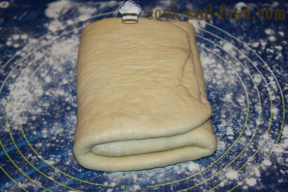 Yeast puff pastry croissant - how to make puff pastry croissant, a step by step recipe photos