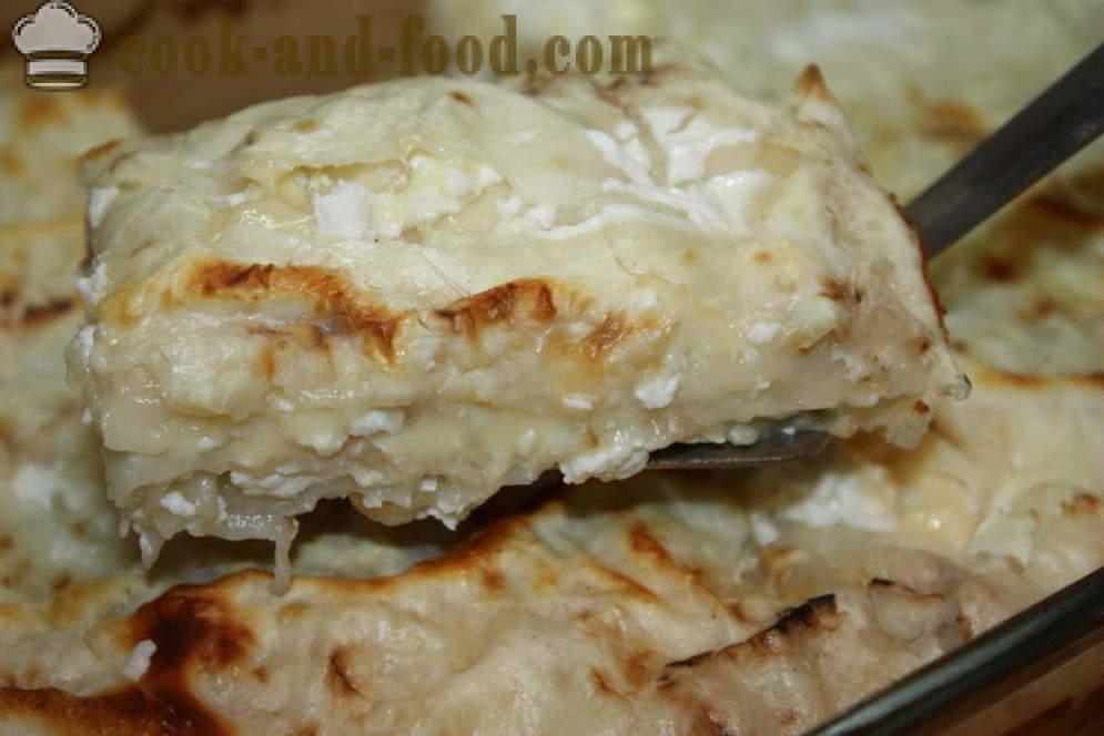 Lazy achma of pita in the oven - achmu how to cook at home, step by step recipe photos